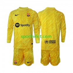 Completo da calcio Bambini FC Barcelona Portiere Maglia Seconda 2024-2025 Manica Lunga