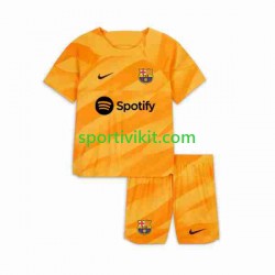 Completo da calcio Bambini FC Barcelona Portiere Maglia Quarto 2023-2024 Manica Corta
