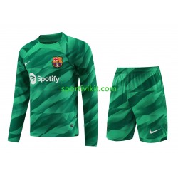 Completo da calcio Bambini FC Barcelona Portiere Maglia Prima 2023-2024 Manica Lunga