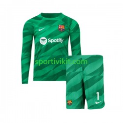 Completo da calcio Bambini FC Barcelona Portiere Ter Stegen 1 Maglia Prima 2023-2024 Manica Lunga
