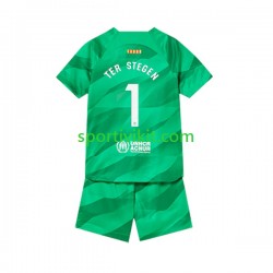 Completo da calcio Bambini FC Barcelona Portiere Ter Stegen 1 Maglia Prima 2023-2024 Manica Corta