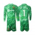 Completo da calcio Bambini FC Barcelona Portiere Ter Stegen 1 Verde Maglia Prima 2024-2025 Manica Lunga