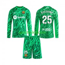 Completo da calcio Bambini FC Barcelona Portiere Wojciech Szczesny 25 Maglia Prima 2024-2025 Manica Lunga