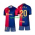 Completo da calcio Bambini FC Barcelona Olmo 20 Maglia Prima 2024-2025 Manica Corta