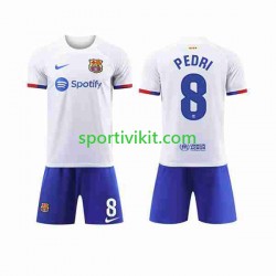Completo da calcio Bambini FC Barcelona Pedri 8 Maglia Seconda 2023-2024 Manica Corta