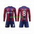 Completo da calcio Bambini FC Barcelona Pedri 8 Maglia Prima 2023-2024 Manica Lunga