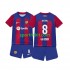 Completo da calcio Bambini FC Barcelona Pedri 8 Maglia Prima 2023-2024 Manica Corta