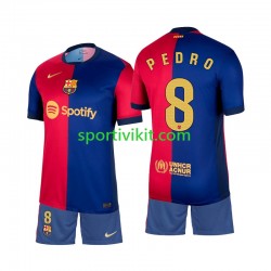 Completo da calcio Bambini FC Barcelona Pedro 8 Maglia Prima 2024-2025 Manica Corta