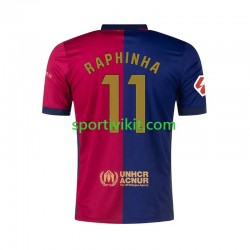 FC Barcelona RAPHINHA 11 Uomo Maglia Prima 2024-2025 Manica Corta