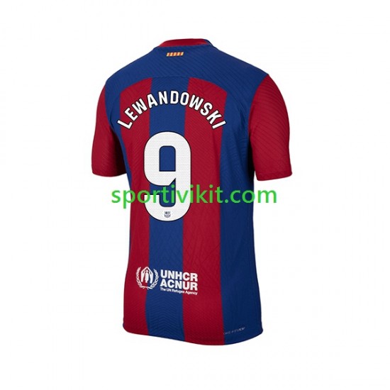 FC Barcelona Robert Lewandowski 9 Uomo Maglia Prima 2023-2024 Manica Corta