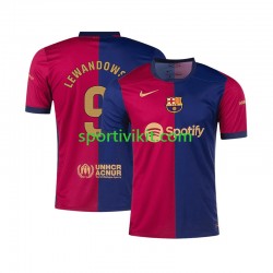FC Barcelona Robert Lewandowski 9 Uomo Maglia Prima 2024-2025 Manica Corta