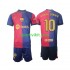 Completo da calcio Bambini FC Barcelona Ronaldinho 10 Maglia Prima 2024-2025 Manica Lunga