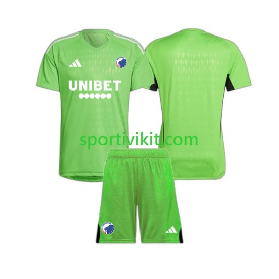 Completo da calcio Bambini FC Copenhagen Portiere Maglia Quarto 2023-2024 Manica Corta