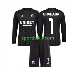 Completo da calcio Bambini FC Copenhagen Portiere GRABARA 1 Maglia Seconda 2023-2024 Manica Lunga