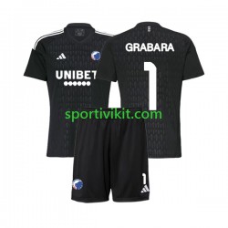 Completo da calcio Bambini FC Copenhagen Portiere GRABARA 1 Maglia Seconda 2023-2024 Manica Corta