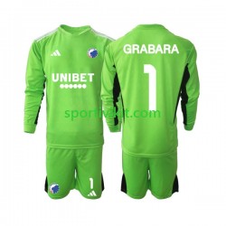 Completo da calcio Bambini FC Copenhagen Portiere GRABARA 1 Maglia Quarto 2023-2024 Manica Lunga