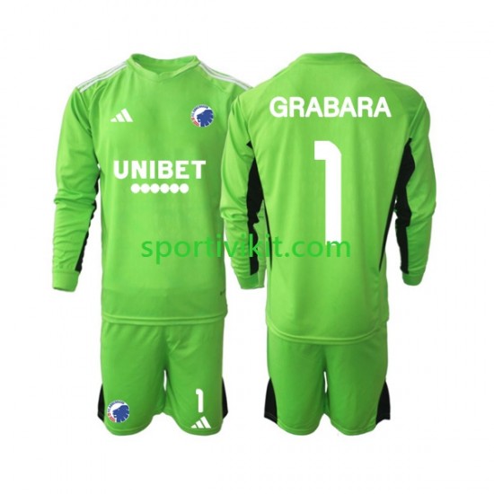 Completo da calcio Bambini FC Copenhagen Portiere GRABARA 1 Maglia Quarto 2023-2024 Manica Lunga Completo da calcio Bambini FC Copenhagen Portiere GRABARA 1 Maglia Quarto 2023-2024 Manica Lunga