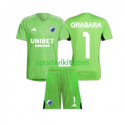 Completo da calcio Bambini FC Copenhagen Portiere GRABARA 1 Maglia Quarto 2023-2024 Manica Corta