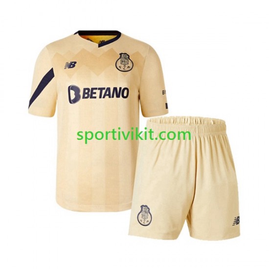 Completo da calcio Bambini FC Porto Maglia Seconda 2023-2024 Manica Corta