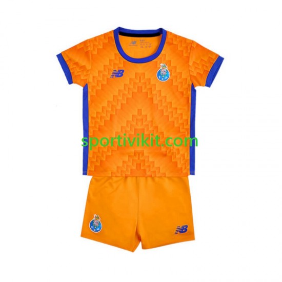 Completo da calcio Bambini FC Porto Maglia Seconda 2024-2025 Manica Corta