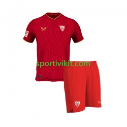 Completo da calcio Bambini Sevilla FC Maglia Seconda 2023-2024 Manica Corta