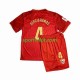 Completo da calcio Bambini Sevilla FC Sergio Ramos 4 Maglia Seconda 2023-2024 Manica Corta Completo da calcio Bambini Sevilla FC Sergio Ramos 4 Maglia Seconda 2023-2024 Manica Corta