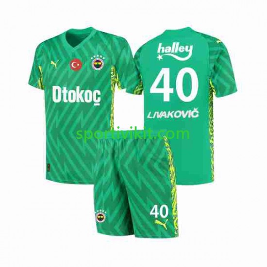 Portiere Fenerbahce Livakovic 40 Footbal Kit Prima 2023-2024 Manica Corta Portiere Fenerbahce Livakovic 40 Footbal Kit Prima 2023-2024 Manica Corta