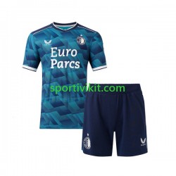 Completo da calcio Bambini Feyenoord Rotterdam Maglia Seconda 2023-2024 Manica Corta