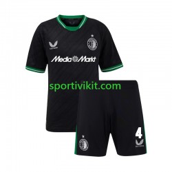 Completo da calcio Bambini Feyenoord Rotterdam Lutsharel Geertruida 4 Maglia Seconda 2024-2025 Manica Corta