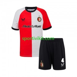 Completo da calcio Bambini Feyenoord Rotterdam Lutsharel Geertruida 4 Maglia Prima 2024-2025 Manica Corta