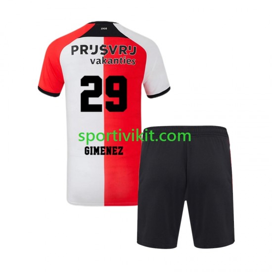 Completo da calcio Bambini Feyenoord Rotterdam Santiago Gimenez 29 Maglia Prima 2024-2025 Manica Corta Completo da calcio Bambini Feyenoord Rotterdam Santiago Gimenez 29 Maglia Prima 2024-2025 Manica Corta