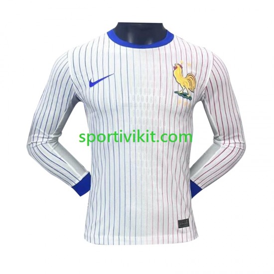 Francia Uomo Maglia Seconda Euro 2024 Manica Lunga