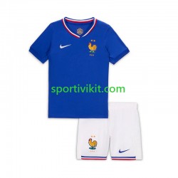 Completo da calcio Bambini Francia Bradley Barcola 20 Maglia Prima 2024 Manica Corta