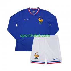 Completo da calcio Bambini Francia Maglia Prima Euro 2024 Manica Lunga