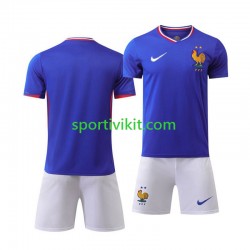 Completo da calcio Bambini Francia Maglia Prima Euro 2024 Manica Corta