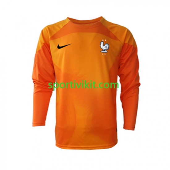 Francia Portiere Uomo Maglia Seconda Coppa del Mondo 2022 Manica Lunga Francia Portiere Uomo Maglia Seconda Coppa del Mondo 2022 Manica Lunga