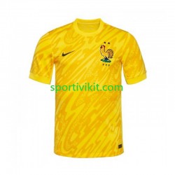 Francia Portiere Giallo Uomo Maglia Prima Euro 2024 Manica Corta