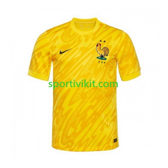 Francia Portiere Giallo Uomo Maglia Prima Euro 2024 Manica Corta Francia Portiere Giallo Uomo Maglia Prima Euro 2024 Manica Corta