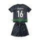 Completo da calcio Bambini Francia Portiere Mike Maignan 16 Nero Maglia Seconda Euro 2024 Manica Corta Completo da calcio Bambini Francia Portiere Mike Maignan 16 Nero Maglia Seconda Euro 2024 Manica Corta