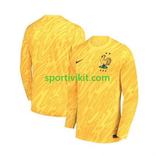 Francia Portiere Giallo Uomo Maglia Prima Euro 2024 Manica Lunga Francia Portiere Giallo Uomo Maglia Prima Euro 2024 Manica Lunga
