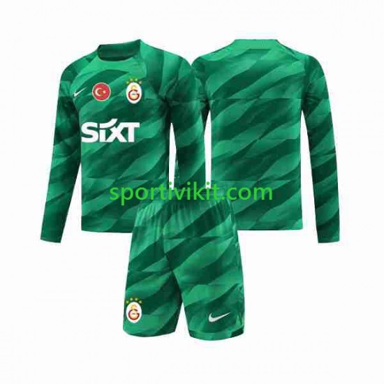 Completo da calcio Bambini Galatasaray Portiere Maglia Prima 2023-2024 Manica Lunga Completo da calcio Bambini Galatasaray Portiere Maglia Prima 2023-2024 Manica Lunga