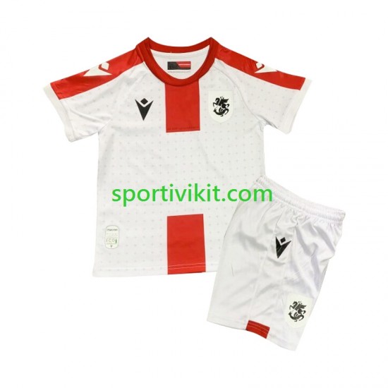 Completo da calcio Bambini Georgia Maglia Prima 2024 Manica Corta Completo da calcio Bambini Georgia Maglia Prima 2024 Manica Corta