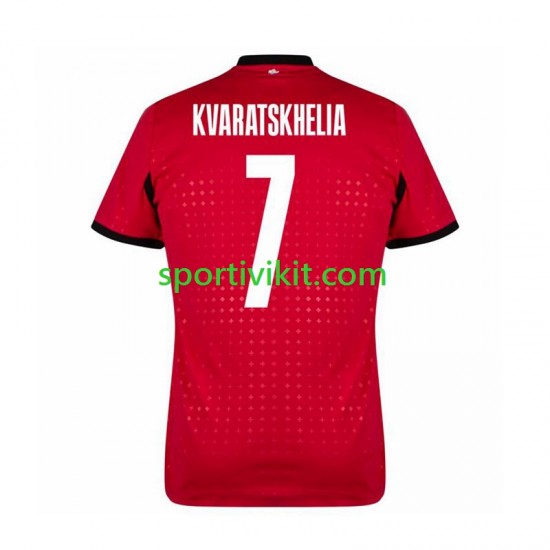 Georgia Kvaratskhelia 7 Uomo Maglia Terza Euro 2024 Manica Corta