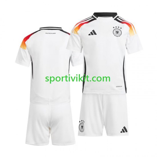 Completo da calcio Bambini Germania Maglia Prima Euro 2024 Manica Corta Completo da calcio Bambini Germania Maglia Prima Euro 2024 Manica Corta