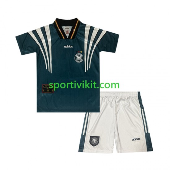 Completo da calcio Bambini Germania Retro 1996 Maglia Seconda Manica Corta