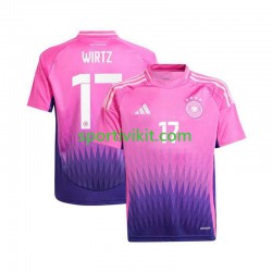 Germania Florian Wirtz 17 Uomo Maglia Seconda Euro 2024 Manica Corta