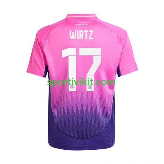 Germania Florian Wirtz 17 Uomo Maglia Seconda Euro 2024 Manica Corta