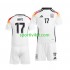 Completo da calcio Bambini Germania Florian Wirtz 17 Maglia Prima Euro 2024 Manica Corta