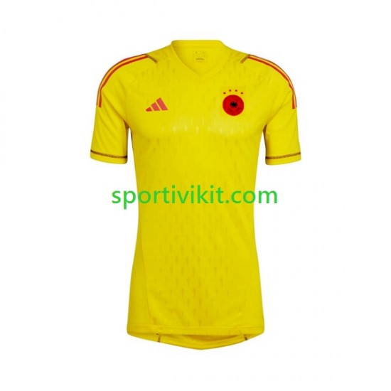 Germania Portiere Uomo Maglia Seconda Coppa del Mondo 2022 Manica Corta Germania Portiere Uomo Maglia Seconda Coppa del Mondo 2022 Manica Corta