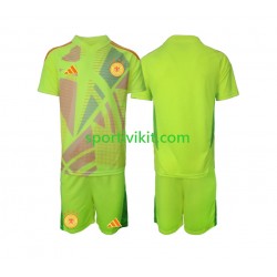 Completo da calcio Bambini Germania Portiere Maglia Seconda Euro 2024 Manica Corta